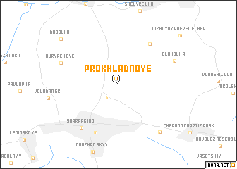 map of Prokhladnoye