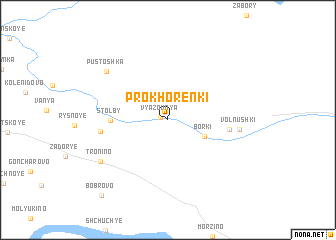 map of Prokhorenki