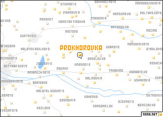 map of Prokhorovka