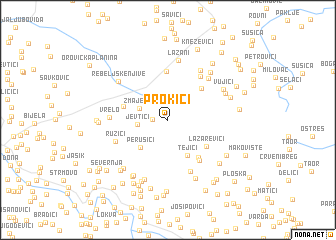map of Prokići