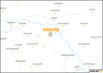 map of Prokino