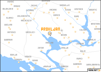 map of Prokljan