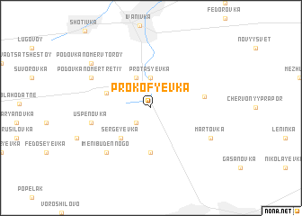 map of Prokofʼyevka