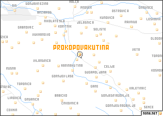 map of Prokopova Kutina