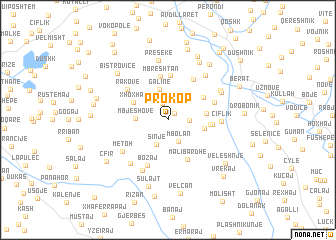 map of Prokop