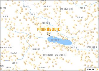 map of Prokosovići