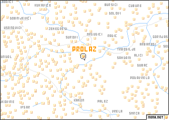 map of Prolaz