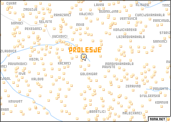 map of Prolesje