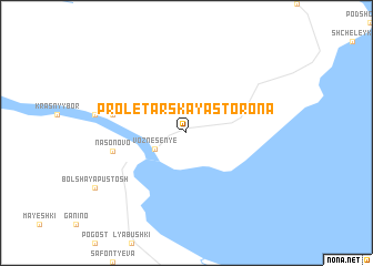 map of Proletarskaya Storona