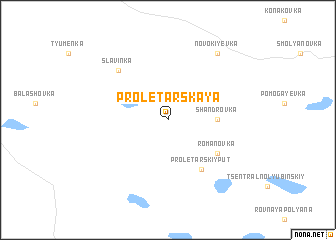 map of Proletarskaya