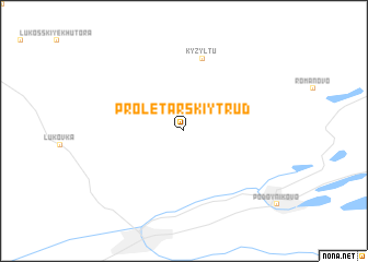 map of Proletarskiy Trud