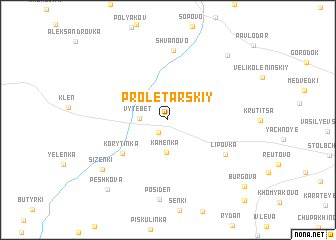 map of Proletarskiy