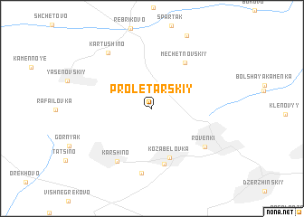 map of Proletarskiy