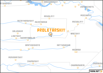 map of Proletarskiy