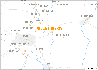 map of Proletarskiy