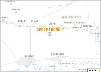 map of Proletarskiy