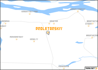 map of Proletarskiy