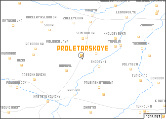 map of Proletarskoye