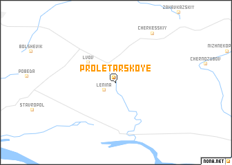 map of Proletarskoye
