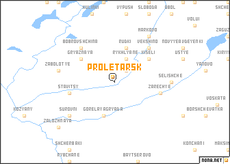 map of Proletarsk