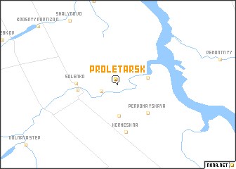 map of Proletarsk