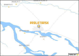 map of Proletarsk