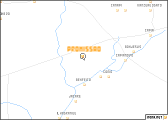 map of Promissão