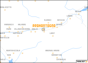 map of Promontogno