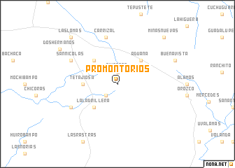 map of Promontorios