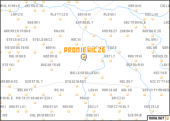 map of Proniewicze