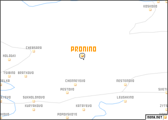map of Pronino
