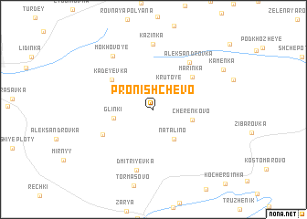 map of Pronishchevo