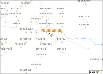 map of Proniskino