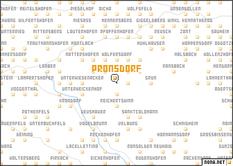 map of Prönsdorf