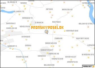 map of Pronskiy Posëlok