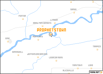 map of Prophetstown