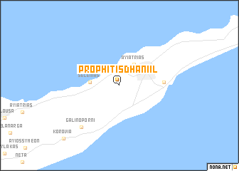 map of Prophitis Dhaniil