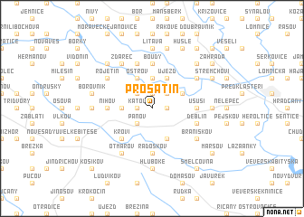 map of Prosatín