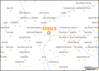 map of Proşca