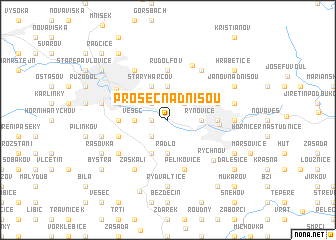 map of Proseč nad Nisou