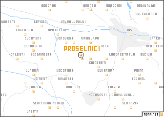 map of Proselnici