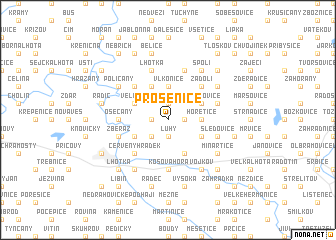 map of Prosenice