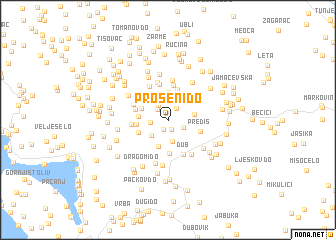 map of Proseni Do