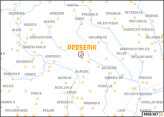 map of Prosenik