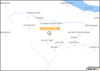 map of Proshkina