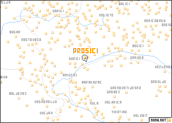 map of Prošići
