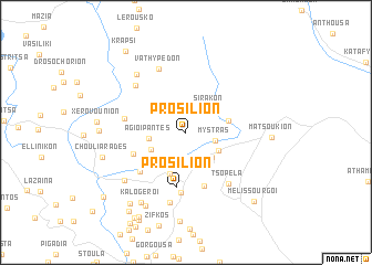 map of Prosílion