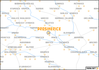 map of Prosiměřice