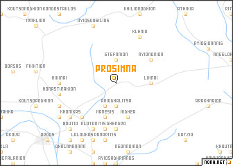 map of Prósimna