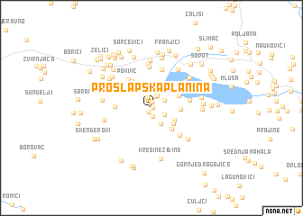 map of Proslapska Planina